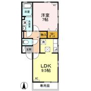 ヴィラ奥里音 もがりぶえの間取り画像