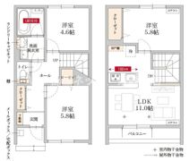 アクアルーチェ駒形★新築★2026年3月下旬入居開始予定★の間取り画像
