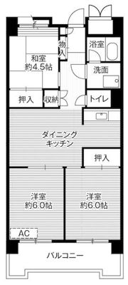 ビレッジハウス品川八潮タワー1号棟の間取り画像