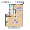 コーポ小倉 Bの間取り画像