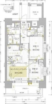 プレサンス ロジェ 御器所駅前の間取り画像