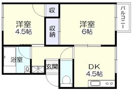 プレジール加茂Aの間取り画像
