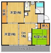 ビレッジハウス直方 2号棟の間取り画像