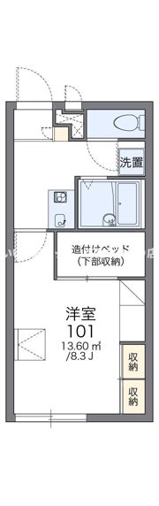 レオパレス城南の間取り画像