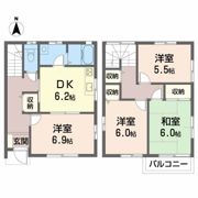 野田一丁目高市借家 B棟の間取り画像