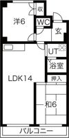 レジデンス高明の間取り画像