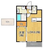 ファープレイス小倉西B棟の間取り画像