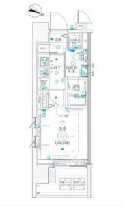 クレイシア横濱阪東橋の間取り画像