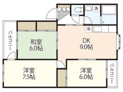 ガーデンヒルズの間取り画像