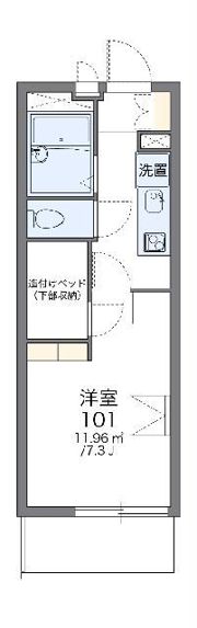 レオパレスプレミールの間取り画像