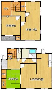 ワイ・エヌ邸の間取り画像