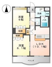アベニール弐番館の間取り画像