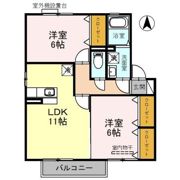 スタシオン東野・アクシス B棟の間取り画像