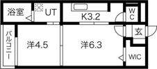 リバーサイド桜坂の間取り画像