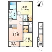 木更津市高柳字下花立新築アパートの間取り画像