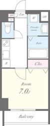 ミラージュエヴァンの間取り画像