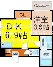 ハーモニーテラス長栄Ⅲ (4棟並び 手前2棟西側)の間取り画像