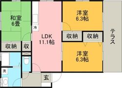 グリーンリバー21の間取り画像