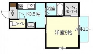 クレール新都の間取り画像