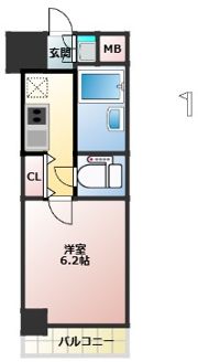 パラシオ塚本Ⅱの間取り画像