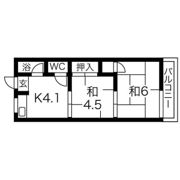 コーポ美芳の間取り画像