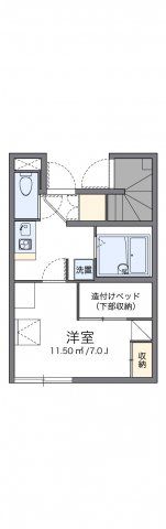 レオパレスカワシマⅡの間取り画像