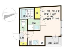ファンタム椥辻の間取り画像