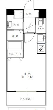 ラウル六甲道の間取り画像