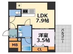 ブエナビスタ難波サウスタワーの間取り画像