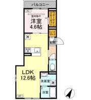 D Paina 篠原東の間取り画像