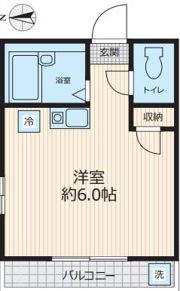 コーポ金井の間取り画像