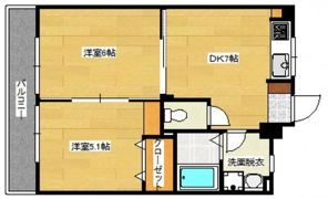 竹内マンションの間取り画像