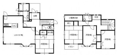 美鈴が丘緑2丁目戸建ての間取り画像