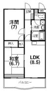 ハミング弥生の間取り画像