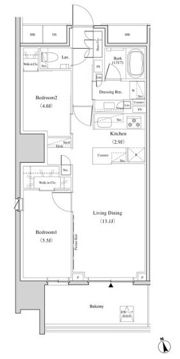 ザ・パークハビオ北千住の間取り画像