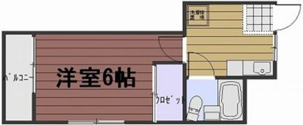 ハイツ岡町の間取り画像