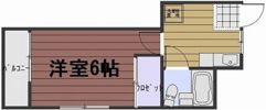 ハイツ岡町の間取り画像