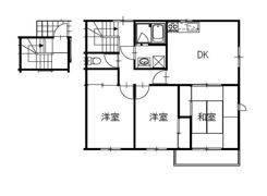 谷山コーポA棟の間取り画像
