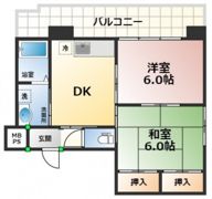 日宝ポニクレール宇品の間取り画像