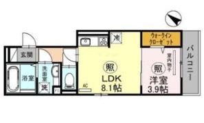ブリランテ川西通Aの間取り画像