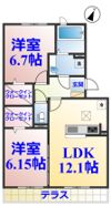 グリシーヌ フルールの間取り画像