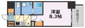 プランドール江戸堀レジデンスの間取り画像