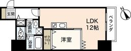 京橋町レジデンス広島駅前通りの間取り画像