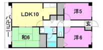 クリーンハイツ越智2の間取り画像