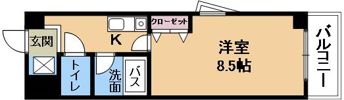 クローバーハイツⅢの間取り画像