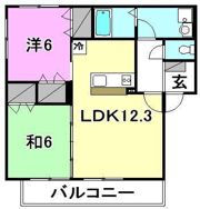 エタニティ長久マンションの間取り画像