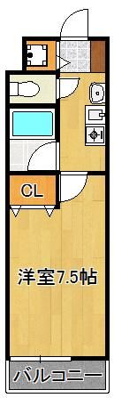 プランドール三萩野の間取り画像