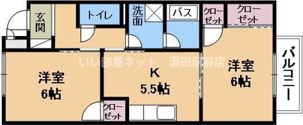 サープラス池田Ⅰの間取り画像