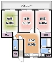 エステート野崎の間取り画像