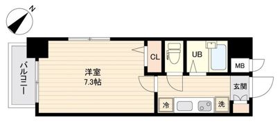 エシッド行徳の間取り画像